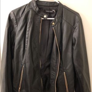Ivanka Trump Black Moto Leather Jacket